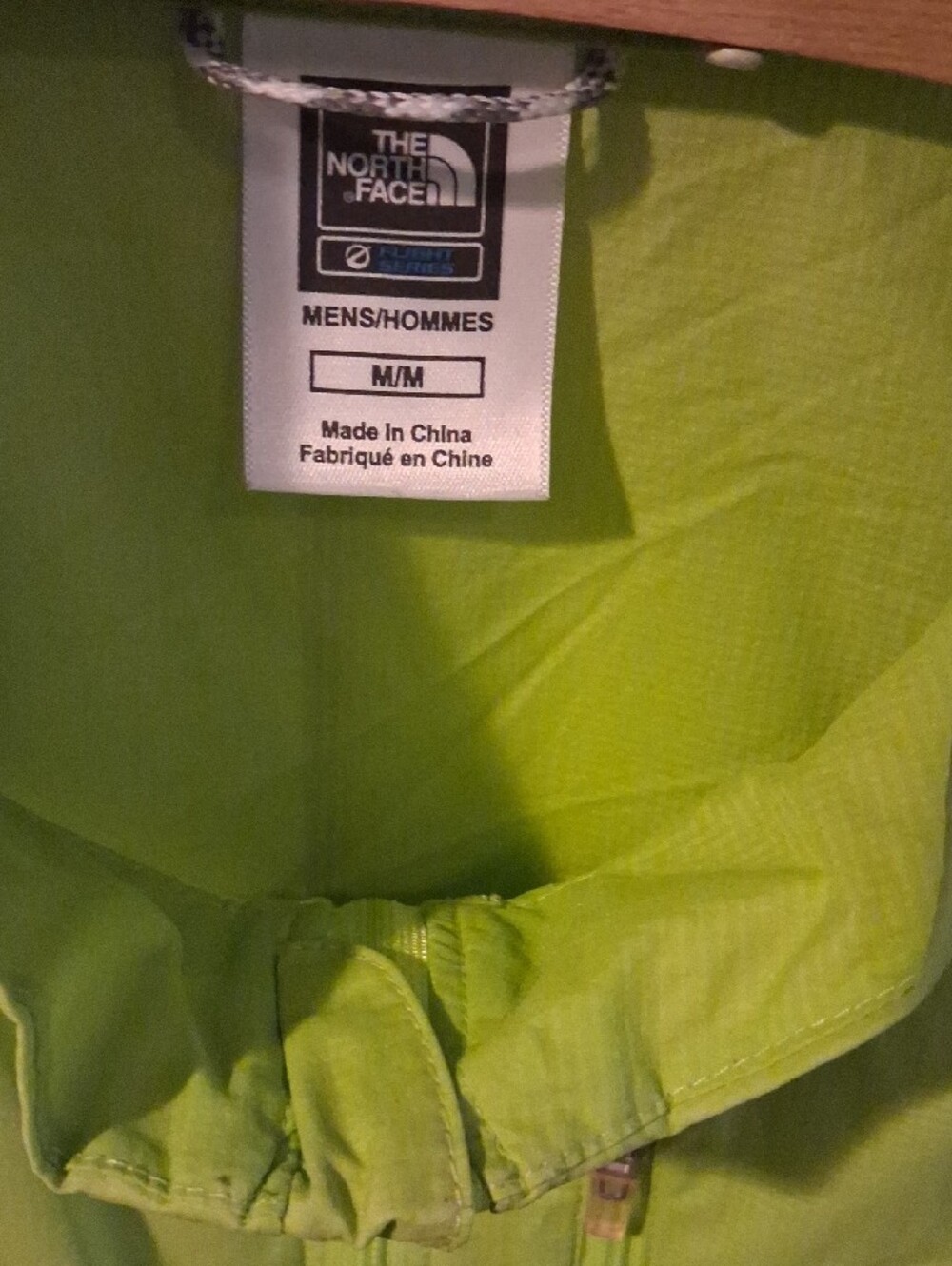The North Face Men's High-Visibility Lime Green Windbreaker - Picture 2 of 6